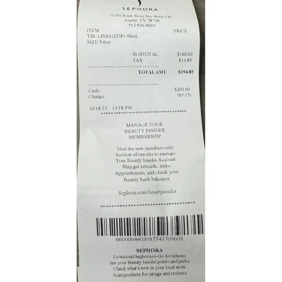 Yves Saint Laurent Libre Eau de Parfum 3.0oz 90ml Womens Fragrance Spray YSL - Picture 6 of 6